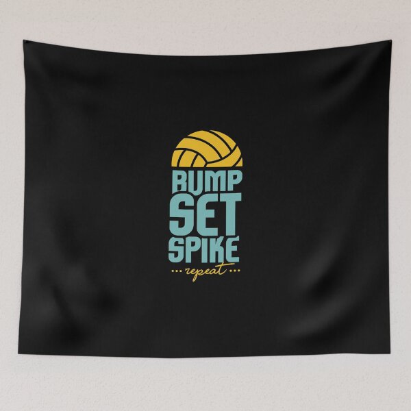 Item preview, Girls Volleyball Bump Set Spike Repeat Classic T-Shirt designed and sold by amberk1cira.