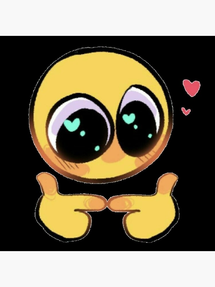 WUV YOU SO MUCH ! - adorable cursed emoji Sticker for Sale by