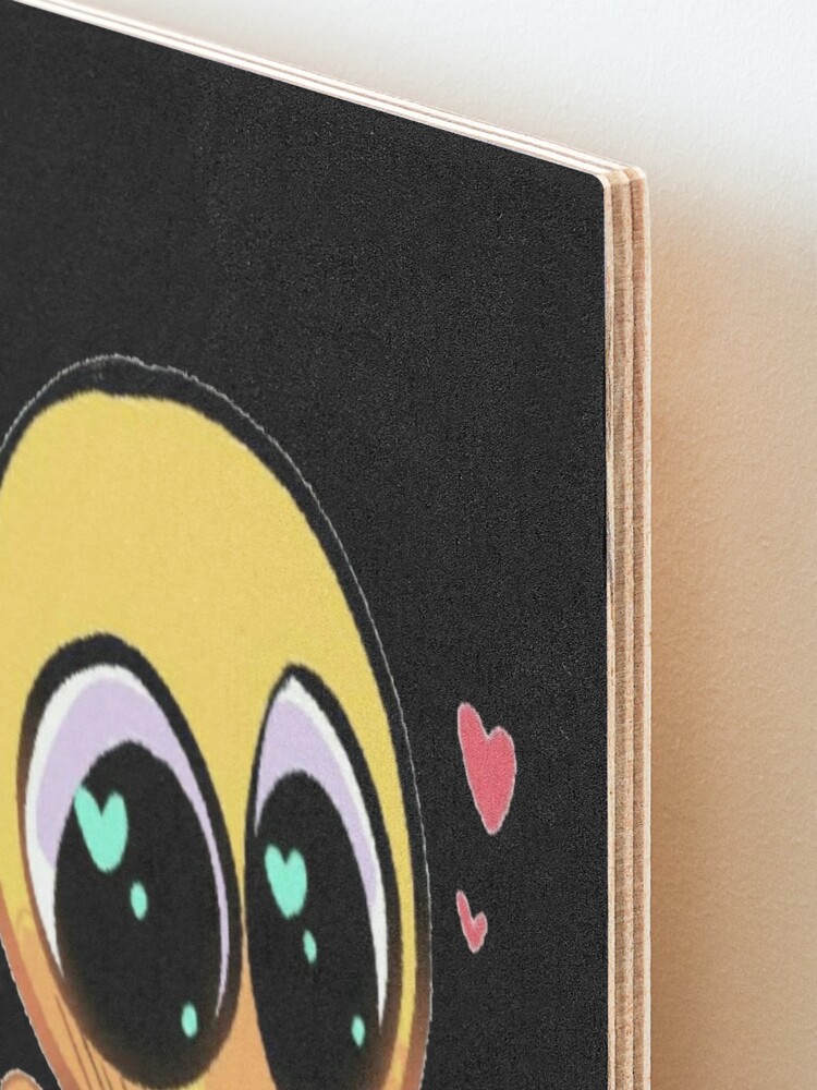 Cursed Emoji 13. Acrylic on canvas. 12 inch diameter tondo #painting # cursedemoji #ye