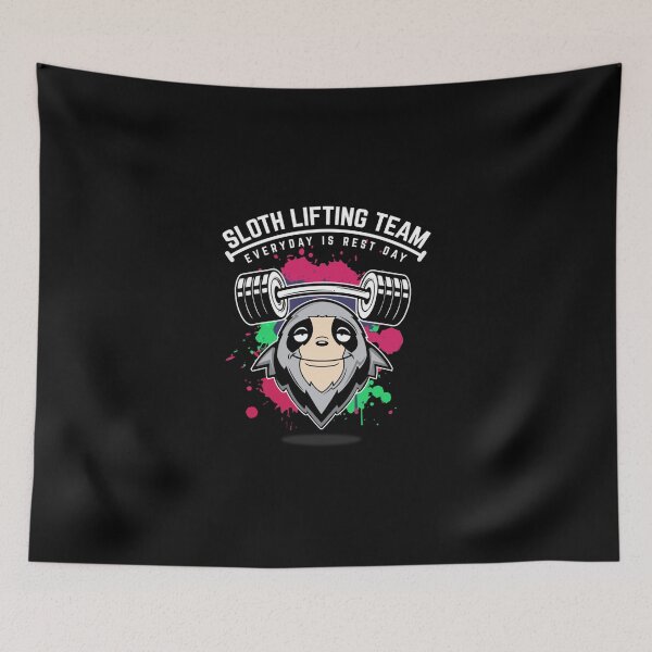 Item preview, Sloth Lifting Team Funny Weightlifting Gift Idea Classic T-Shirt designed and sold by ayeshadanaqws.