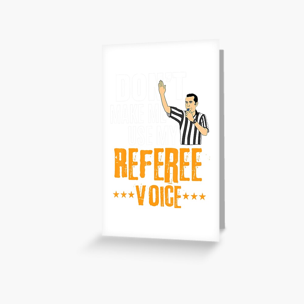 "Funny Basketball Ref Hoops Basketball Referee " Greeting Card for
