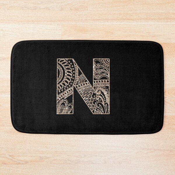 Item preview, Floral Mandala Monogram N | Mandala Monogram N designed and sold by ModernStyleBoho.