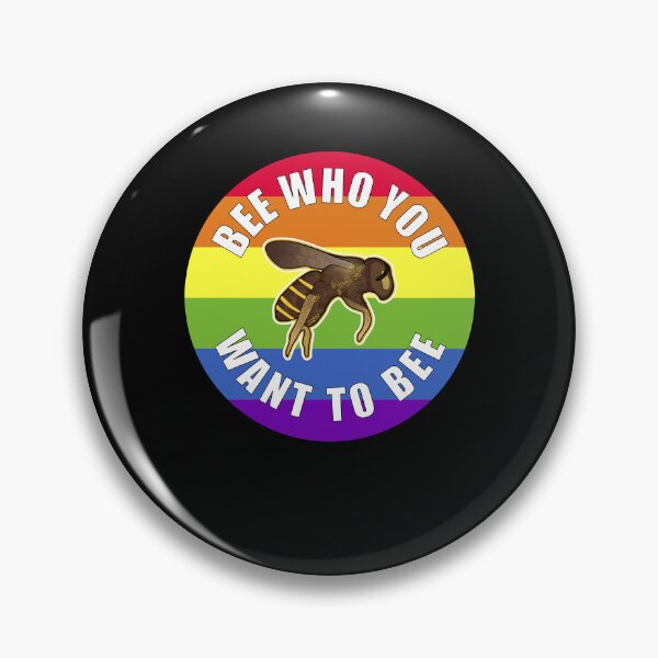 Item preview, Gay Pride Bee Who You Want To Bee designed and sold by artfulnotebook.