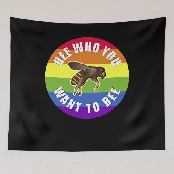 Item preview, Gay Pride Bee Who You Want To Bee designed and sold by artfulnotebook.
