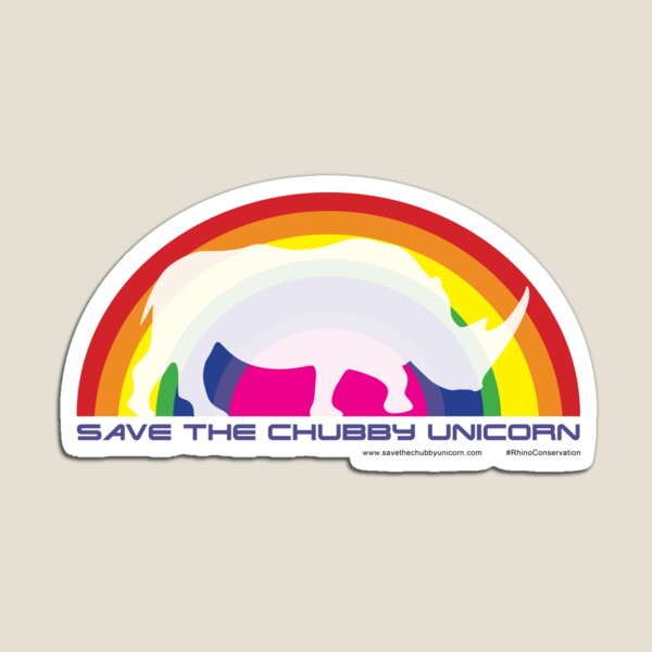 Item preview, Save The Chubby Unicorn Rainbows designed and sold by Save The Chubby Unicorn #RhinoConservation.