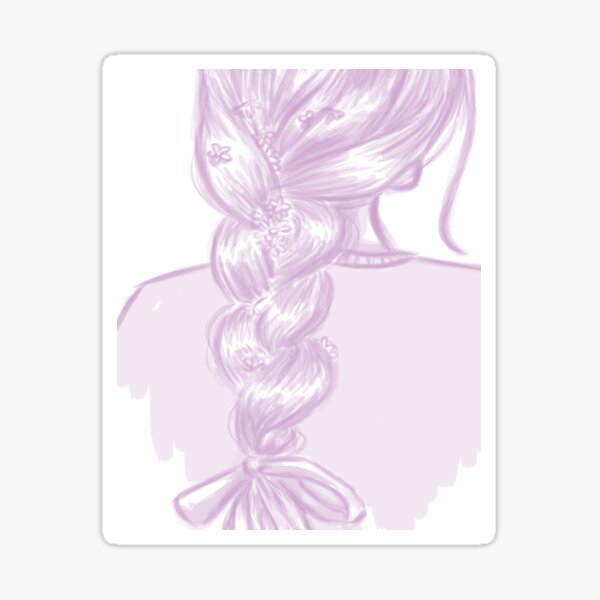 Braid #1 Sticker for Sale by JeonArts