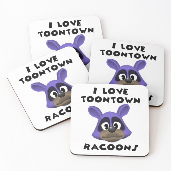 Item preview, I Love Toontown Racoons designed and sold by TooningAround.