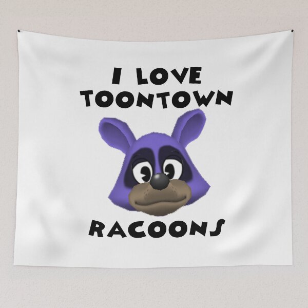 Item preview, I Love Toontown Racoons designed and sold by TooningAround.