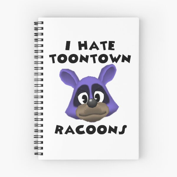 Item preview, I Hate Toontown Racoons designed and sold by TooningAround.