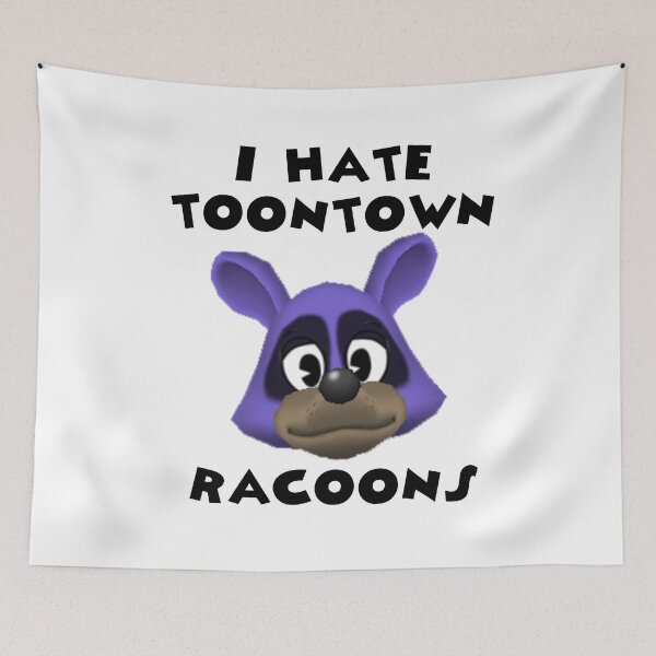 Item preview, I Hate Toontown Racoons designed and sold by TooningAround.