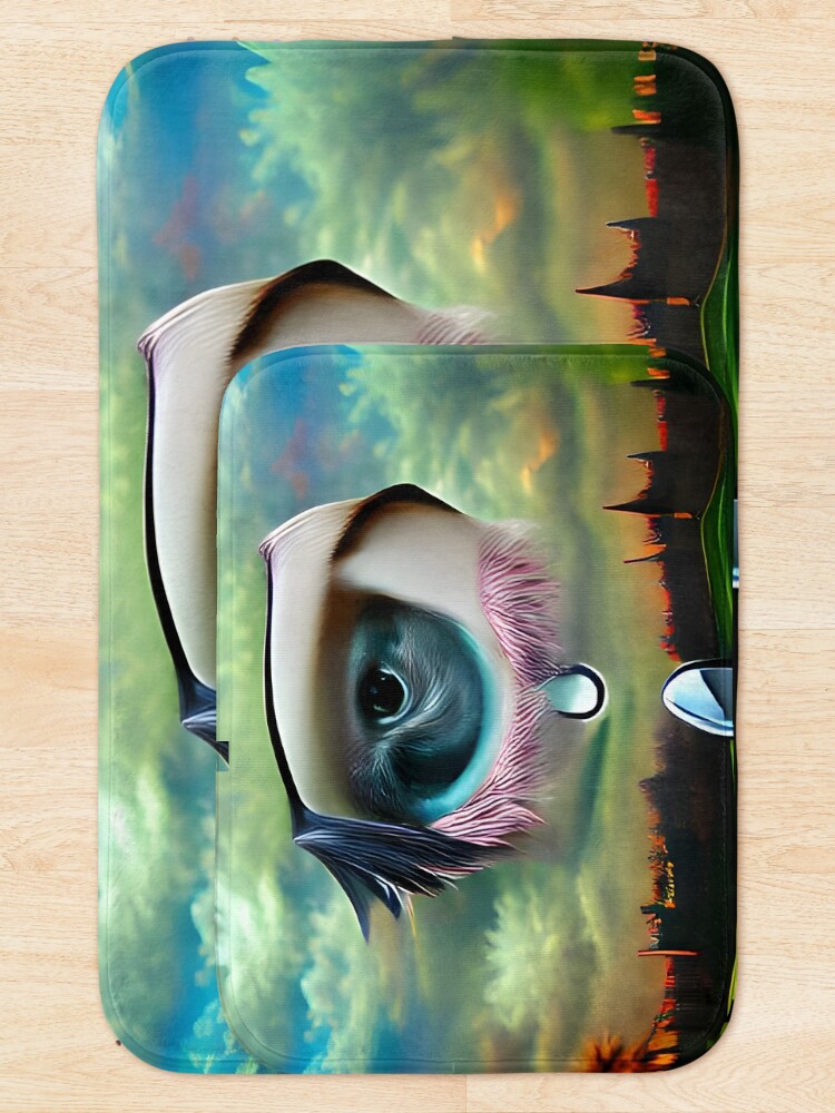 Alternate view of Crying Sky Despair Blue Eye Tears - Surreal Bath Mat