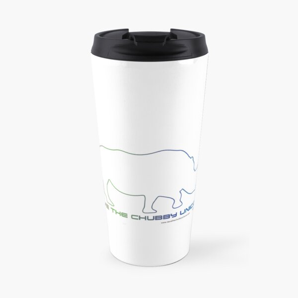 Save The Chubby Unicorn Outline Travel Coffee Mug