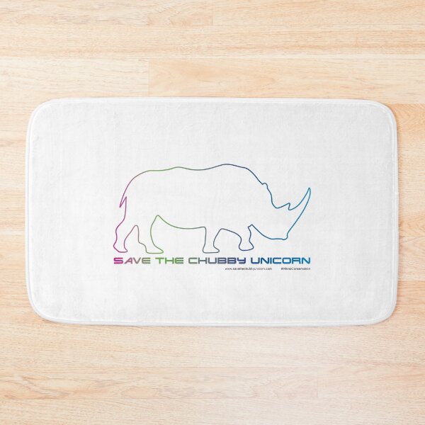Item preview, Save The Chubby Unicorn Outline designed and sold by Save The Chubby Unicorn #RhinoConservation.