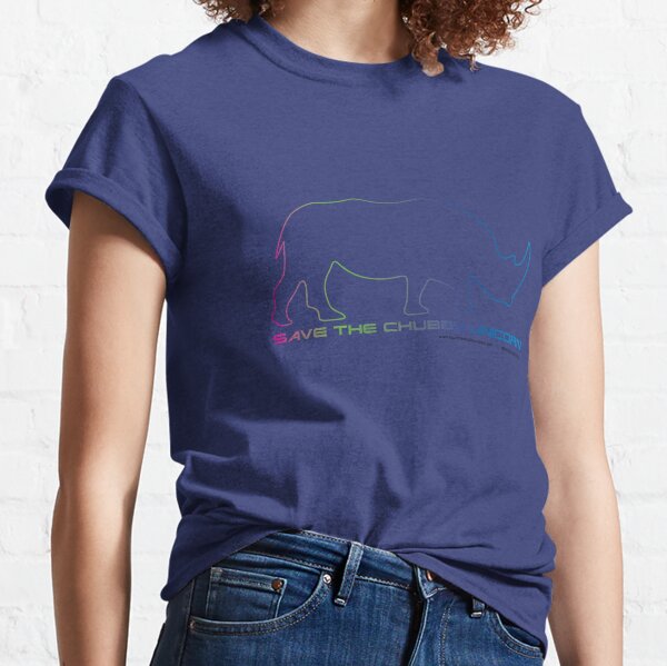 Save The Chubby Unicorn Outline Classic T-Shirt
