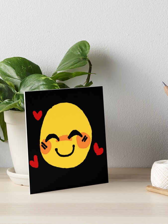 angy love - adorable cursed emoji Art Print for Sale by Blue Pencil