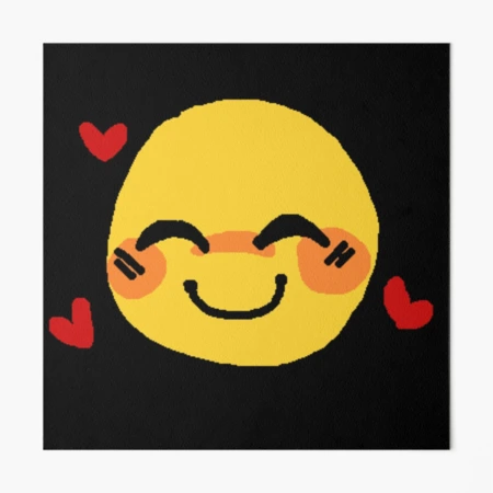 angy love - adorable cursed emoji Art Print for Sale by Blue Pencil