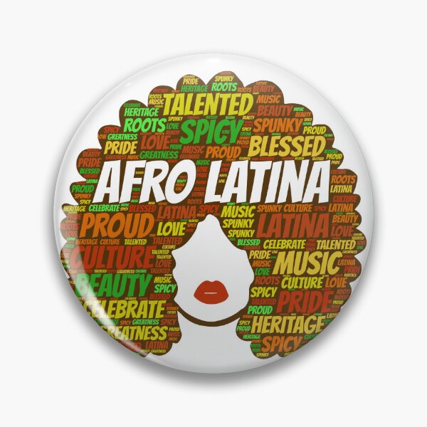 Item preview, Afro Latina Pride Words in Afro Hair designed and sold by blackartmatters.
