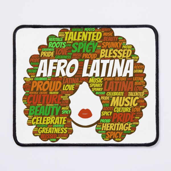 Item preview, Afro Latina Pride Words in Afro Hair designed and sold by blackartmatters.