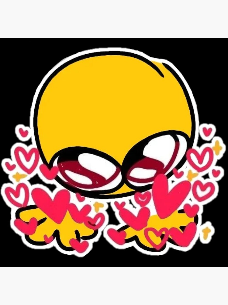 joy and love - adorable cursed emoji Sticker for Sale by Blue Pencil