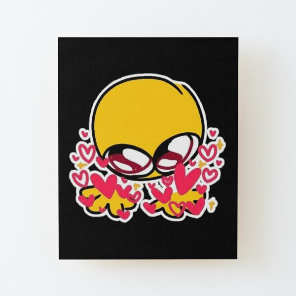 blushhhhh - adorable cursed emoji | Art Board Print