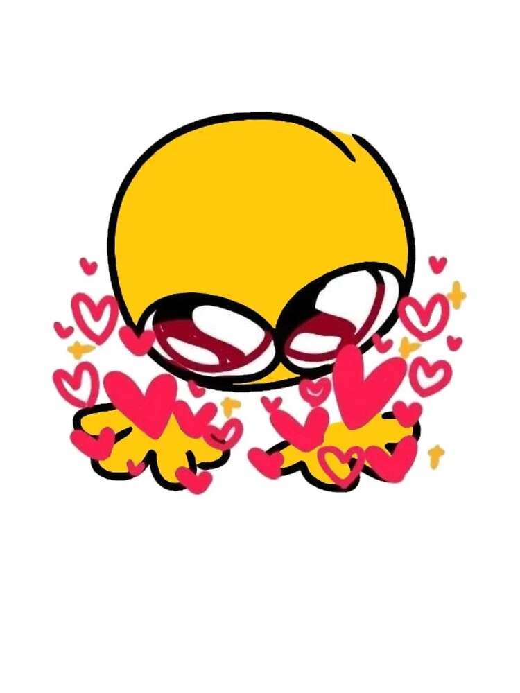 joy and love - adorable cursed emoji Sticker for Sale by Blue Pencil