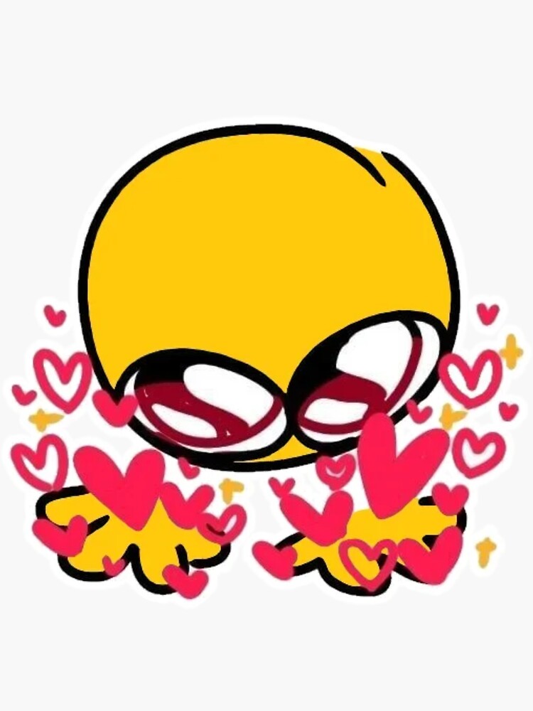 give you all my love - adorable cursed emoji Sticker for Sale by Blue  Pencil