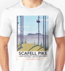Scafell Pike, Cumbria, Vintage travel poster Unisex T-Shirt