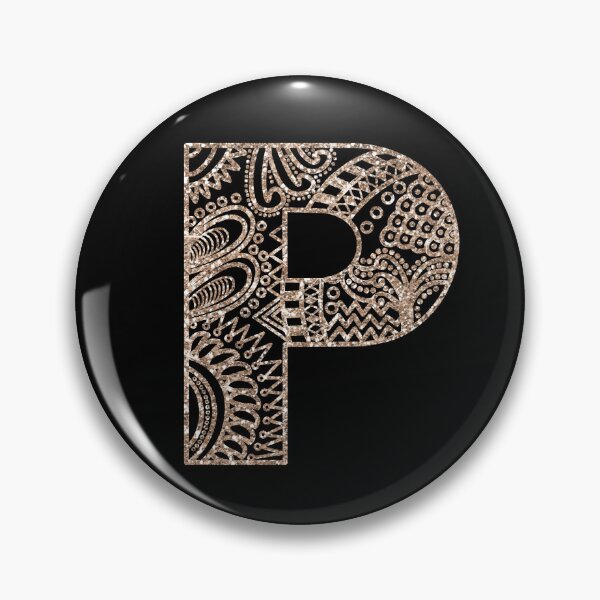 Item preview, Floral Mandala Monogram P| Mandala Monogram P designed and sold by ModernStyleBoho.