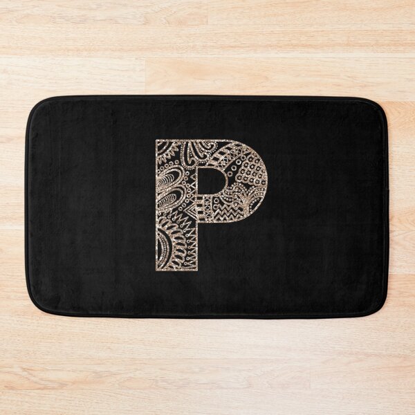 Item preview, Floral Mandala Monogram P| Mandala Monogram P designed and sold by ModernStyleBoho.