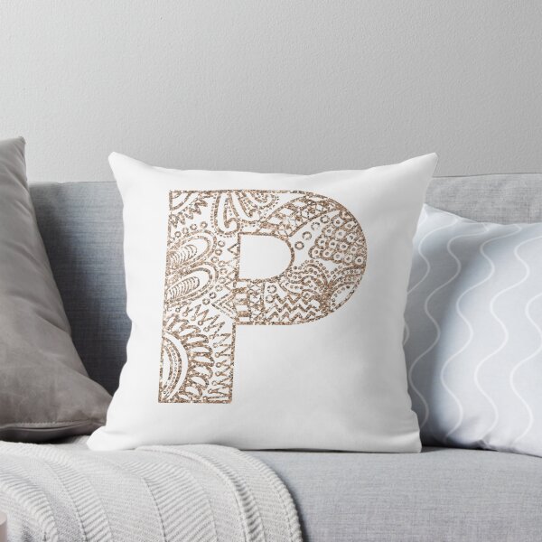 Item preview, Floral Mandala Monogram P| Mandala Monogram P designed and sold by ModernStyleBoho.