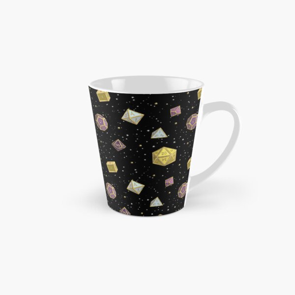D&D Non Binary Pride Dice Set Pattern Tall Mug