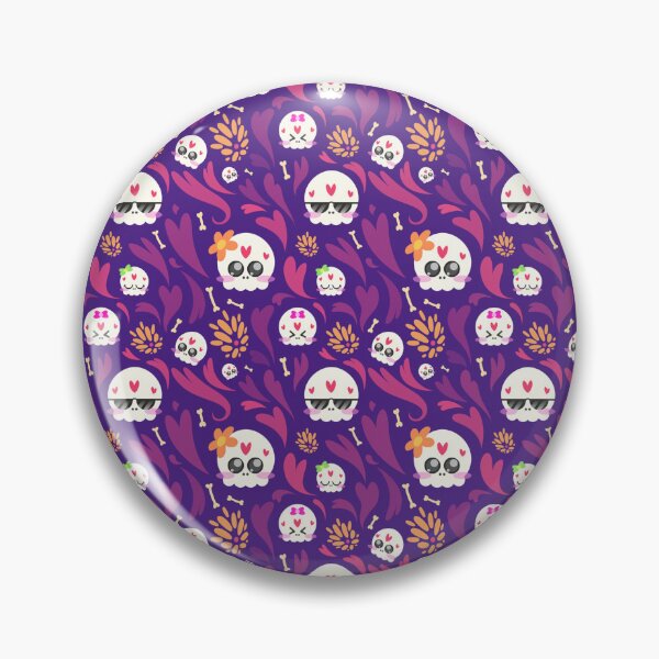 Item preview, Day of the Dead Sugar Skull Pattern dia de los muertos Halloween designed and sold by Draculaura2009.