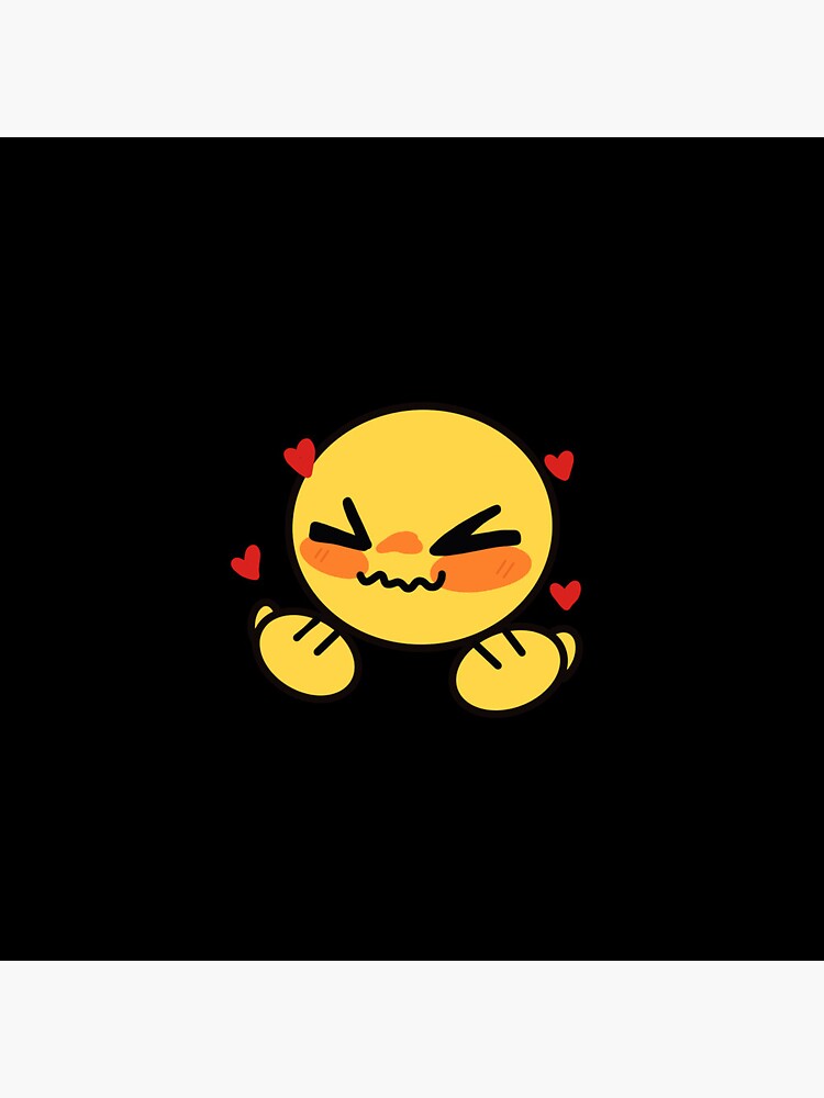 aww shuksss! - adorable cursed emoji Sticker for Sale by Blue Pencil