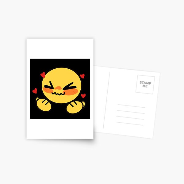 Cursed Stressed Emoji Postcard for Sale by jenmish