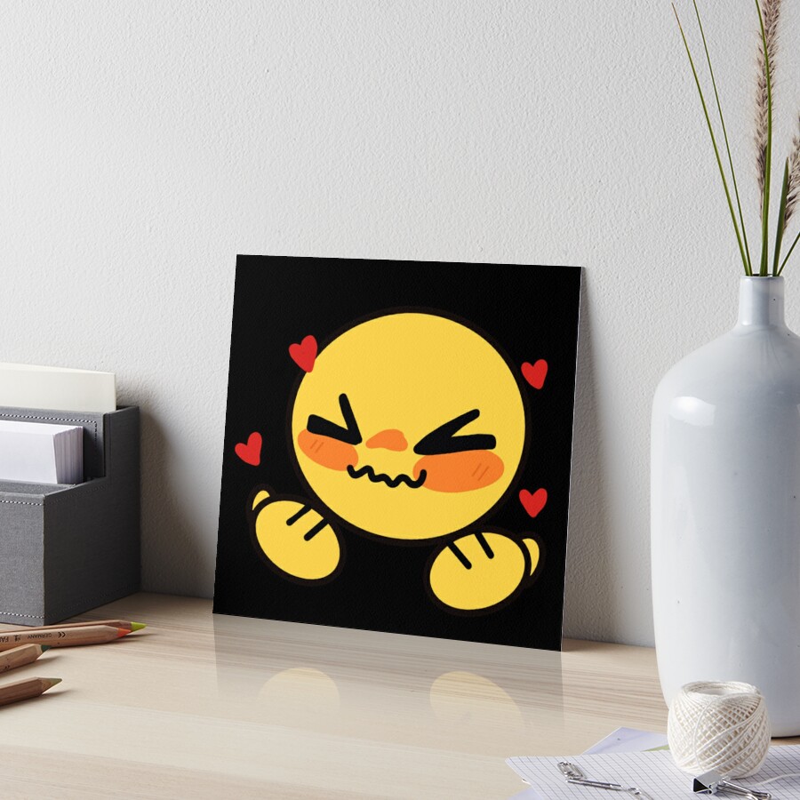 WUV YOU SO MUCH ! - adorable cursed emoji Sticker for Sale by Blue Pencil