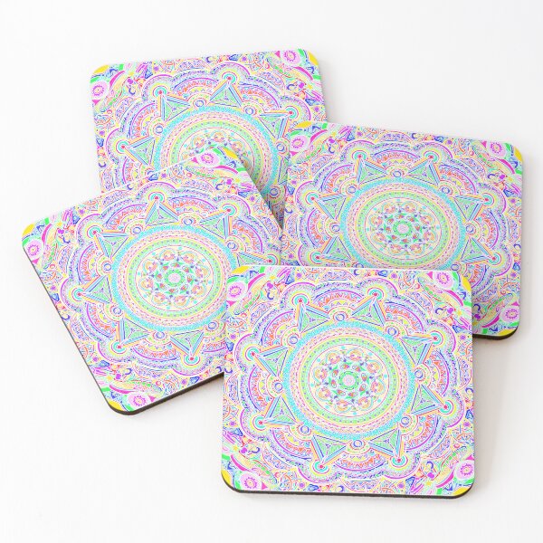 Item preview, Fluorescent Psychedelic  Mandala designed and sold by spicyhail.