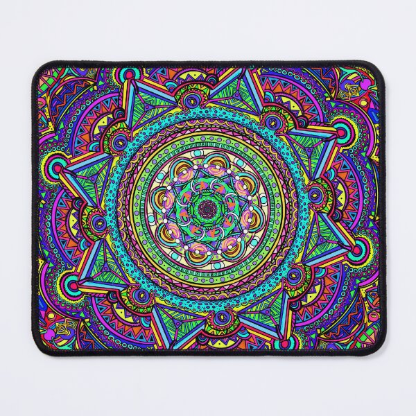 Item preview, Fluorescent Psychedelic  Mandala designed and sold by spicyhail.