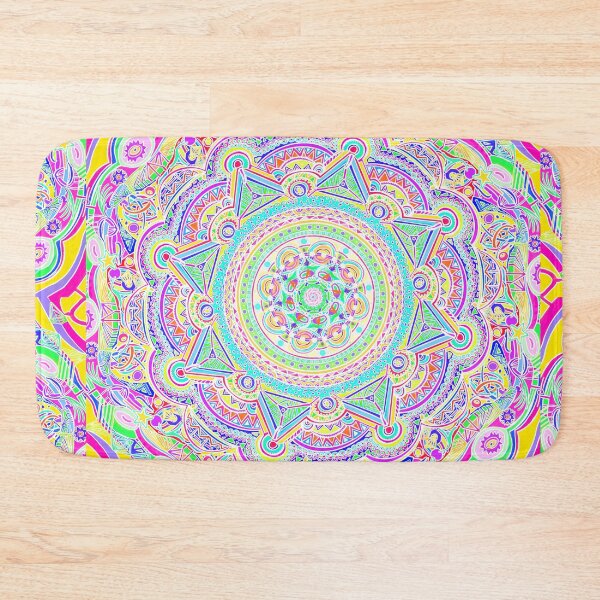 Item preview, Fluorescent Psychedelic  Mandala designed and sold by spicyhail.