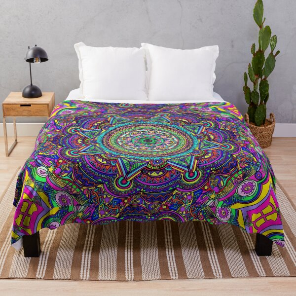 Item preview, Fluorescent Psychedelic  Mandala designed and sold by spicyhail.