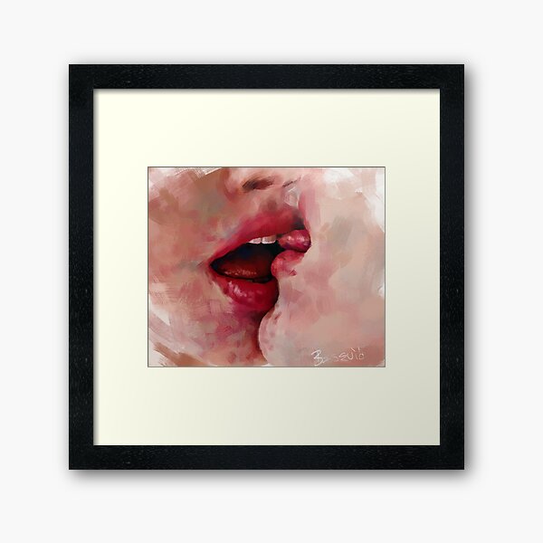 kiss I Framed Art Print