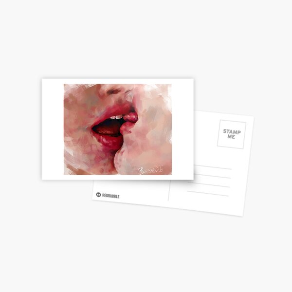 kiss I Postcard