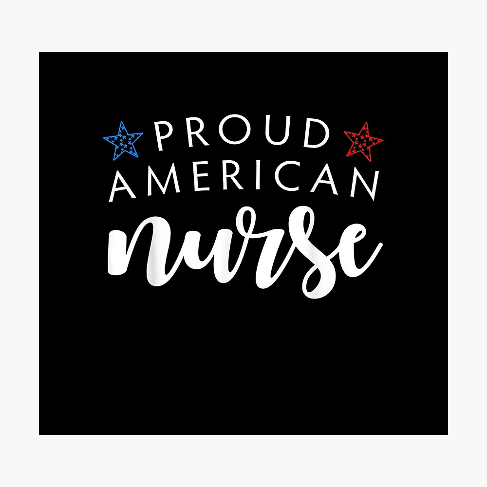 Healthcare Worker Nurse 4th of July T-shirt Independence Day 