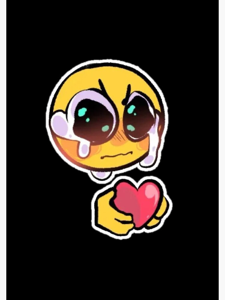 gosh darn it ! love you too much! - adorable cursed emoji Sticker for Sale  by Blue Pencil