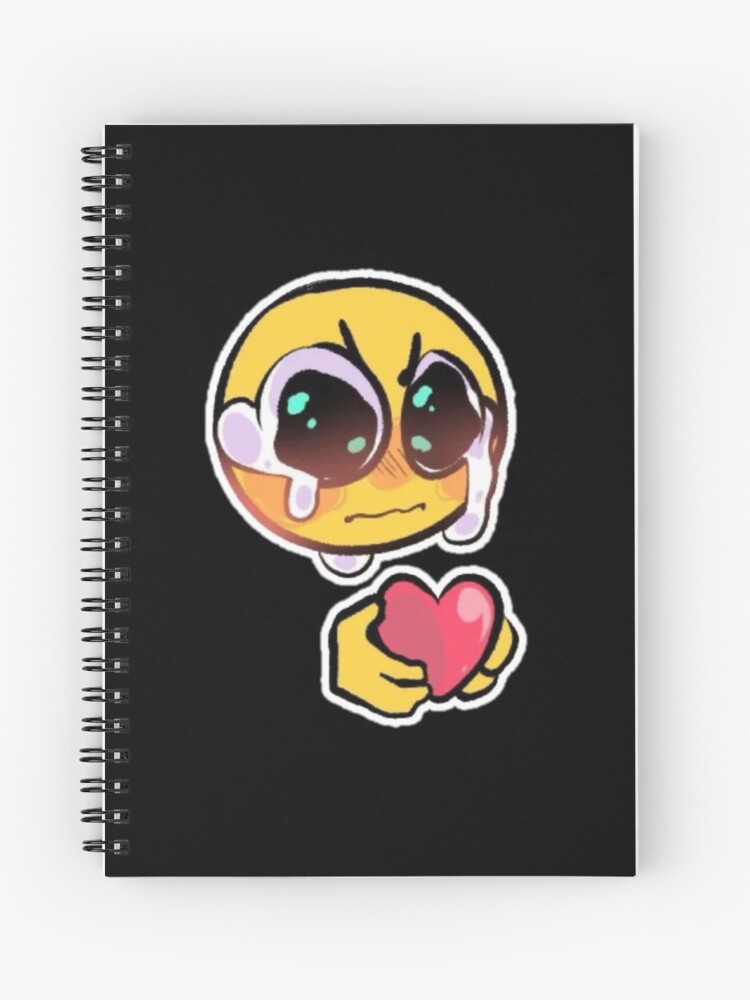 blushhhhh - adorable cursed emoji Spiral Notebook for Sale by