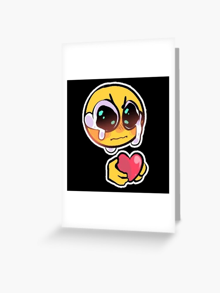 gosh darn it ! love you too much! - adorable cursed emoji | Postcard