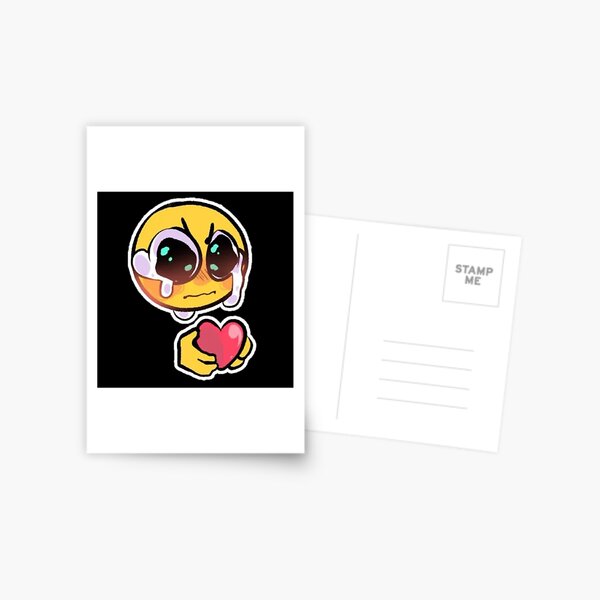 gosh darn it ! love you too much! - adorable cursed emoji | Postcard