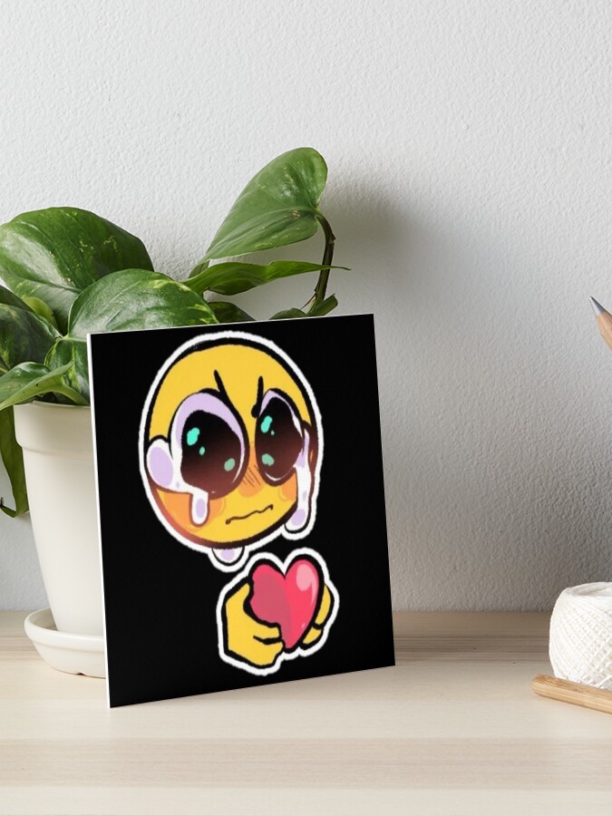 gosh darn it ! love you too much! - adorable cursed emoji Sticker for Sale  by Blue Pencil