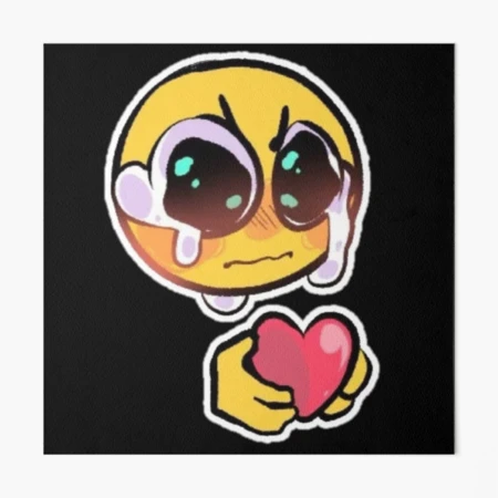 love yaaaaa - adorable cursed emoji | Art Board Print