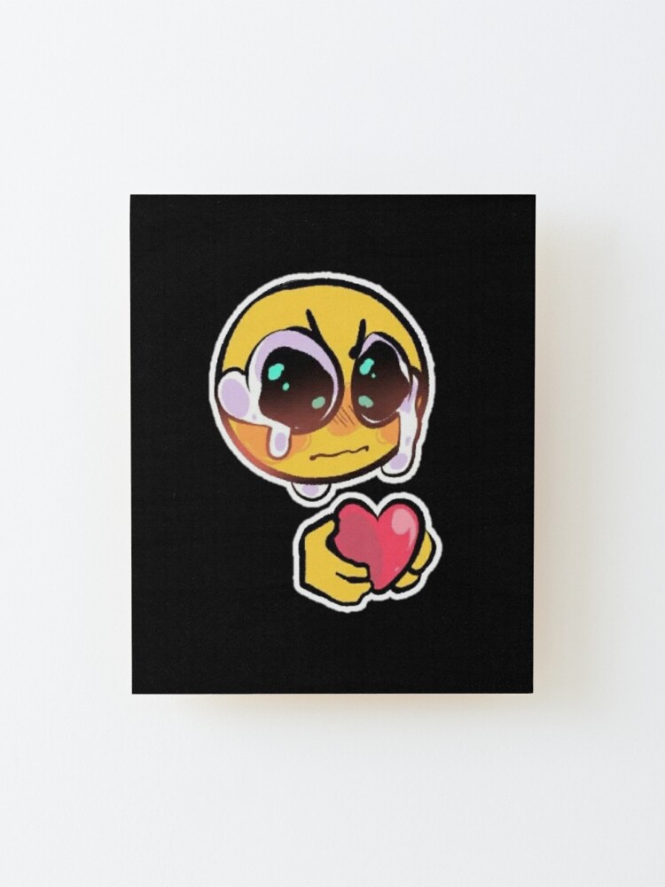 gosh darn it ! love you too much! - adorable cursed emoji Poster for Sale  by Blue Pencil