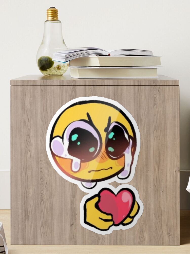 gosh darn it ! love you too much! - adorable cursed emoji | Postcard